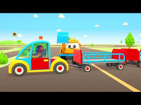 Leo the Truck and Street Vehicles – Car Cartoons Full Episodes for Kids