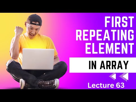 Competitive Coding With Javascript First Repeating Element In Array Find 63