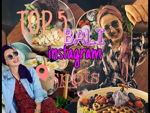 COVID-19 OZEL #9 | TOP 5 INTSTAGRAMMABLE SPOTS IN BALI  📷🍹🥑 | CAFES WITH TROPIC - UNIQUE CONCEPTS