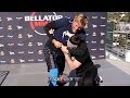 JACK SWAGGER MAKES RETURN AT THE BELLATOR 214 WORKOUTS AS HE PINS SPARRING PARTNER