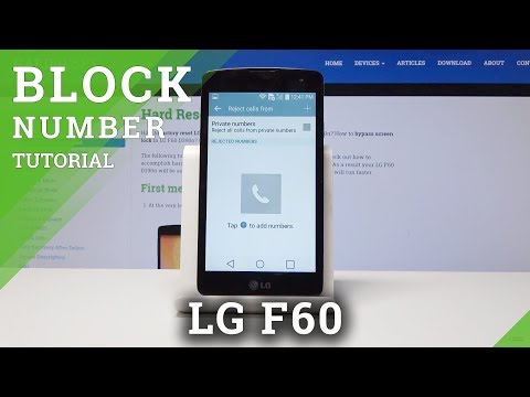 How to Block a Number in LG F60 - Create a Blacklist