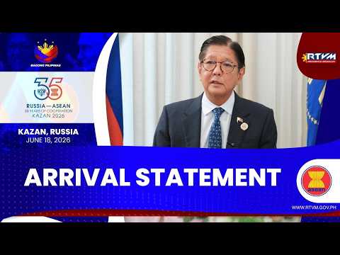 Arrival Statement from Participation in the ASEAN-Russia Commemorative Summit