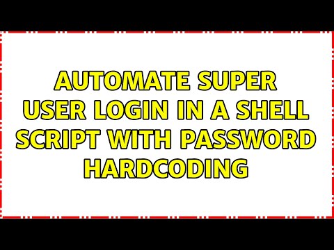 Automate super user login in a shell script with password hardcoding
