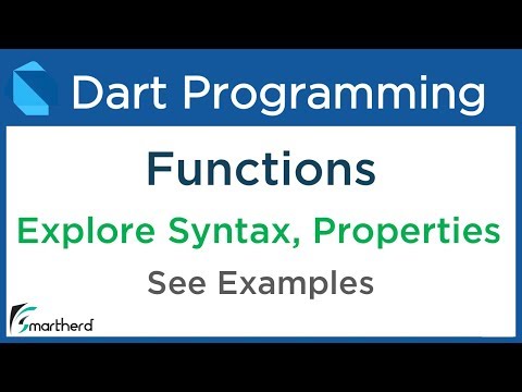Dart Functions or Methods Syntax and Properties Dart Programming for Flutter 6 1