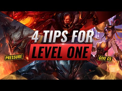 The ONLY 4 TIPS YOU NEED to WIN GAMES AT LEVEL 1 in League of Legends - Season 11