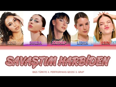 Savaştım Harbiden - Big5 (Renk Kodlu Şarkı Sözü) | 3. Grup