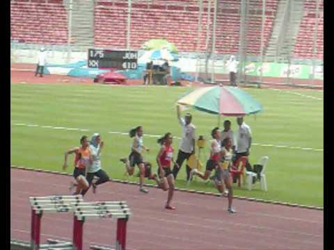 Women's 100m Final - 86th MAAU National Open, Kuala Lumpur 2009