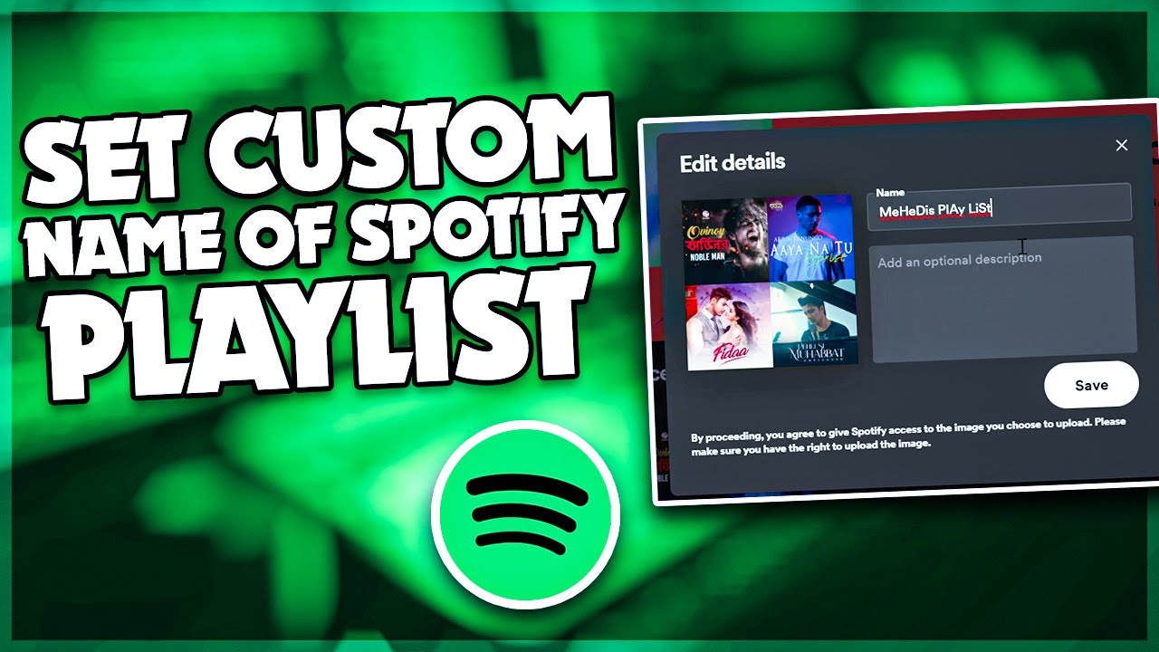 How to set custom name of Spotify playlist | PIN TECH |