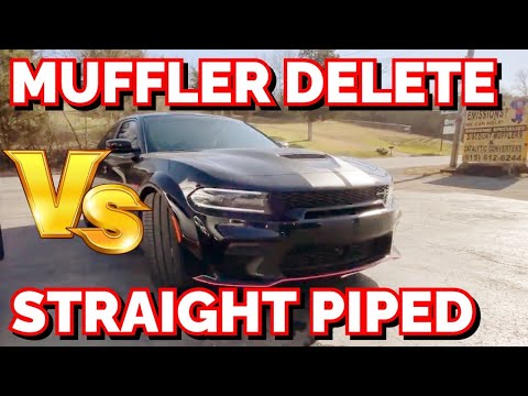 Dodge Charger Scat Pack 6.4L HEMI: MUFFLER DELETE Vs STRAIGHT PIPES!