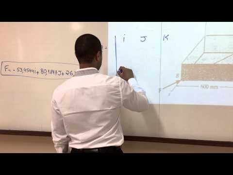 Momento em 3D (2º exercício resolvido)