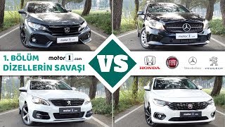 Dizel Otomatik Drag&Rolling Yarışı! | Honda Civic vs. Fiat Egea vs. Pe