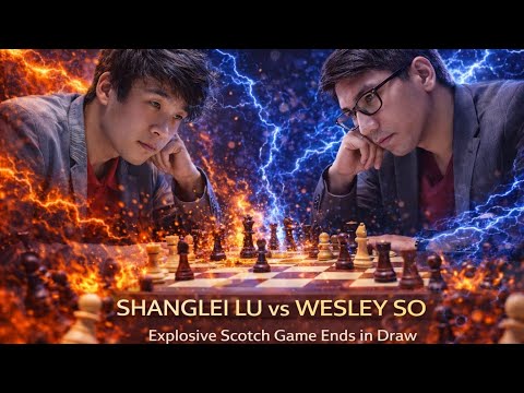 Shanglei Lu vs Wesley So ❗ Explosive Scotch Game Ends in Draw ❗ World Blitz Championship 2025