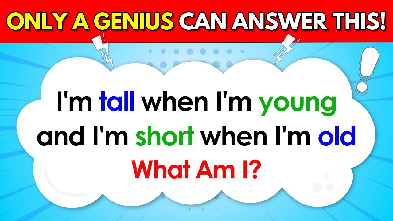 ONLY A GENIUS CAN ANSWER THESE 20 TRICKY RIDDLES 🤯🤔 | Riddles Quiz