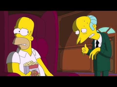 Homer surprised by Mr. Burns