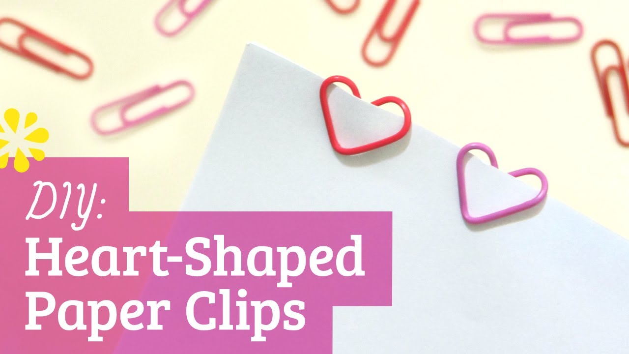 DIY Heart Paper Clips | Valentine's Day | Sea Lemon