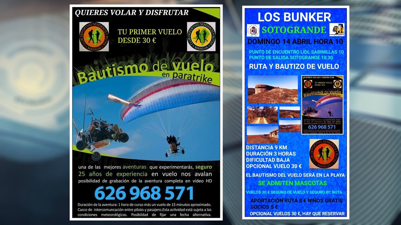Ruta de los Bunkers y bautismo de vuelo