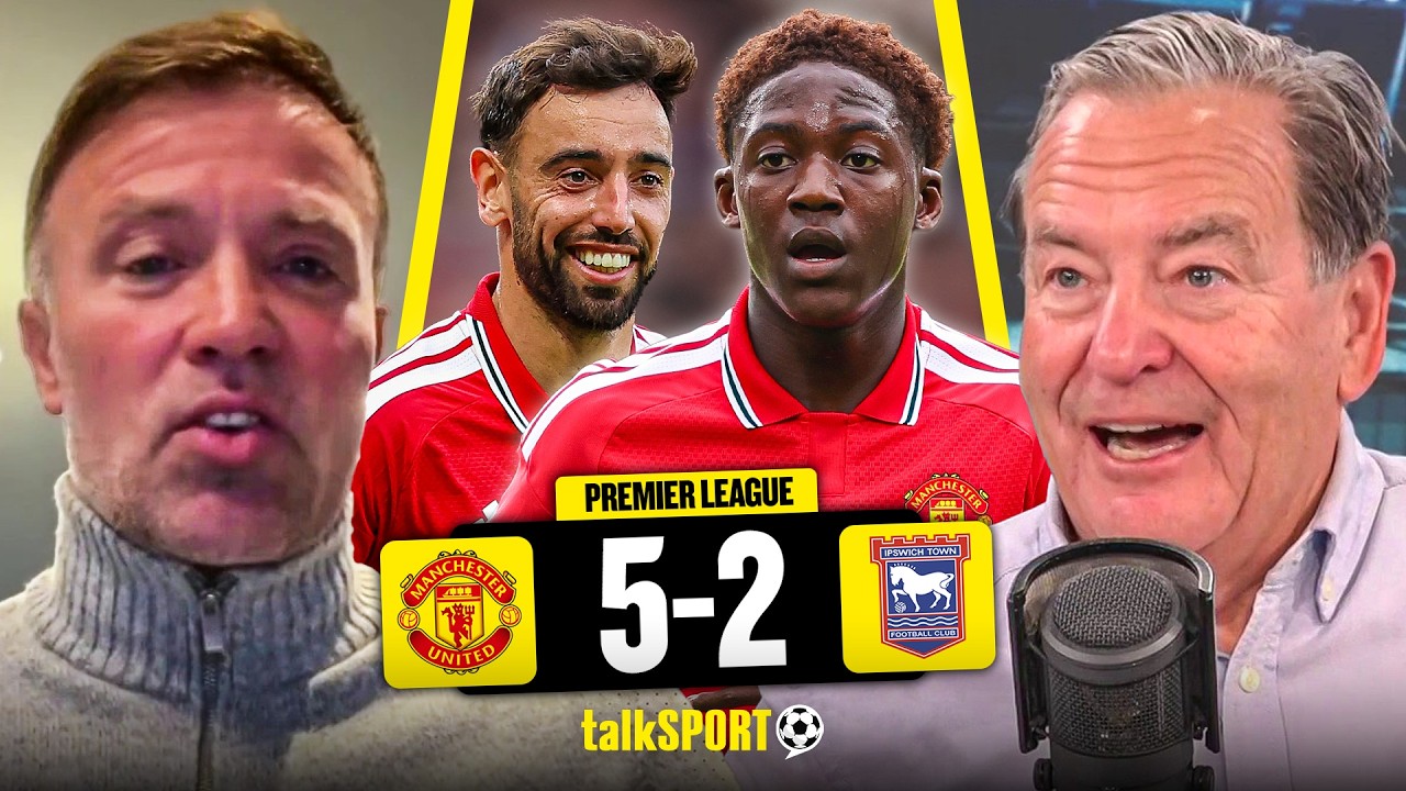 "PUT ON A SHOW!" Kobbie Mainoo LAUDED as Man United HAMMER Ipswich with Bruno Fernandes HAT-TRICK!
