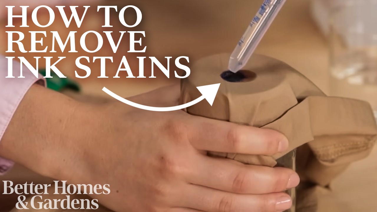 How to Remove Ink Stains | Better Homes and Garden
