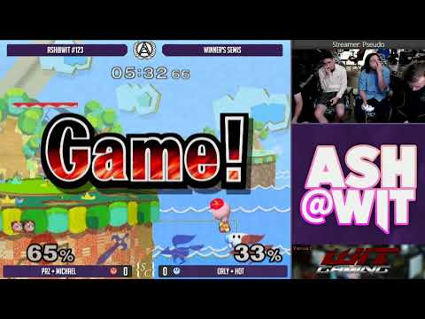 PRZ + Michael vs WIT | ORLY + Hot - ASH@WIT #123 Melee Doubles Winner's Semis