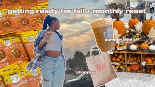 chill fall vlog + monthly reset