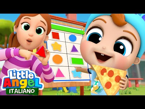 Gianni, Che Forma è Questa? 🔻🟡🔷 Cartoni Animati & Canzoni Bambini | Little Angel Italiano