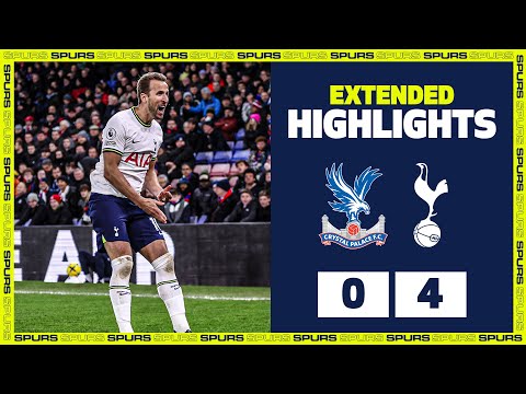 Harry Kane at the DOUBLE! | EXTENDED HIGHLIGHTS | Crystal Palace 0-4 Spurs