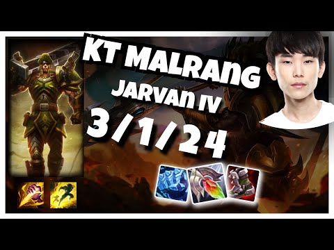 Jarvan IV vs Kha'Zix KT Malrang JUNGLE (3/1/24) Gameplay Replay - Patch 10.23