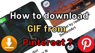 Download lagu How To Download GIF From Pinterest? mp3 Download lagu How To Download GIF From Pinterest? mp3