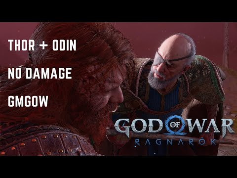 GOW Ragnarok - THOR & ODIN FINAL BOSS (NO DAMAGE / GMGOW) [WORLD’S FIRST]