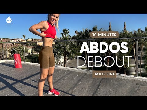 10 min - ABDOS DEBOUT et TAILLE FINE 🔥 - Jessica Mellet - Move Your Fit