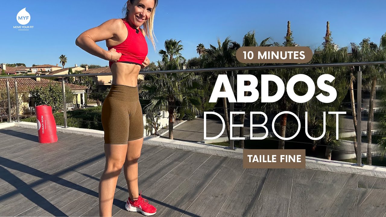 10 min - ABDOS DEBOUT et TAILLE FINE 🔥 - Jessica Mellet - Move Your Fit