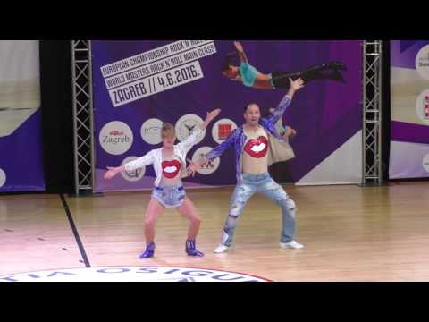 Anna Miadzielec Jacek Tarczylo Zagreb 2016 Final World Masters Rock n Roll foot technique