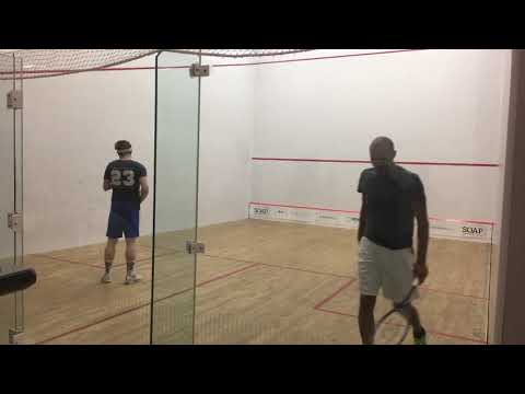 Muhammad Sadiq vs Nick Sutcliffe set 1 part 2 @ Texas Open Squash 2018