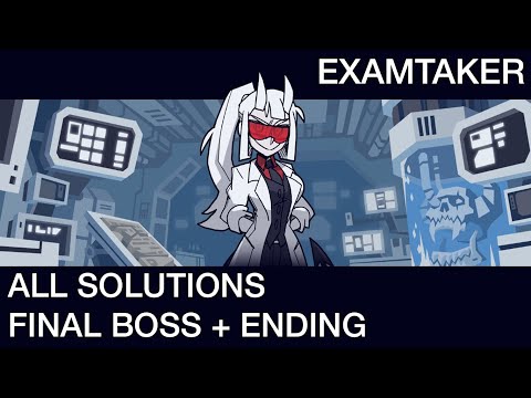 Helltaker Examtaker All Solutions + Final Boss + Ending Full Walkthrough