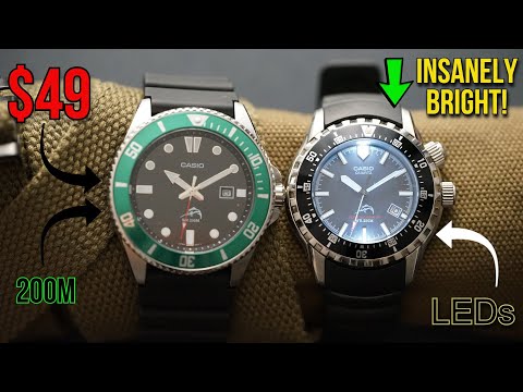 CASIO DURO MDV106-1AV and CASIO DURO Super Illuminator MTD-1052 Best Dive watches Under $50?