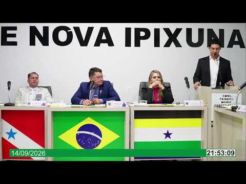14/09/2026 - Sessão Ordinária Legislativa - Nova Ipixuna