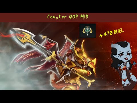 Brutal MID Legion Commander Counter QOP  | DOTA 2