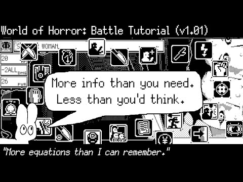 Battle Tutorial (Basic Info. and Actions) - World of Horror