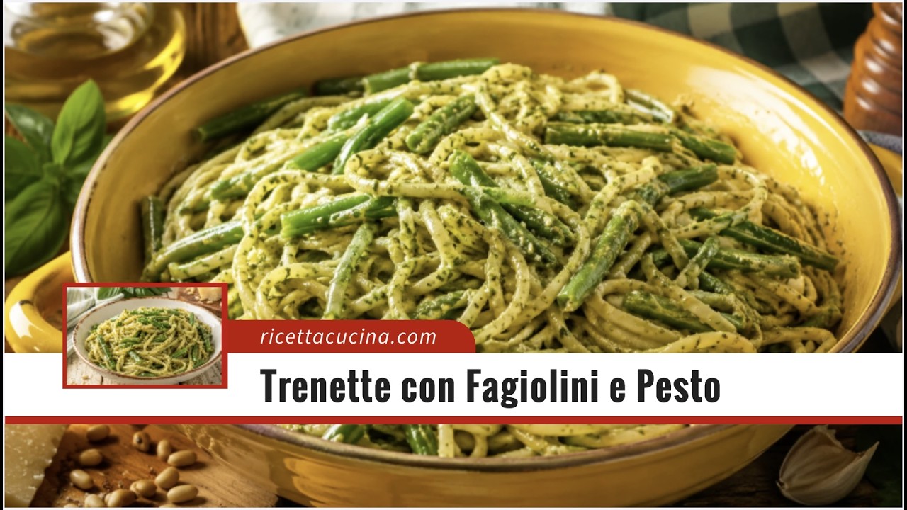 Anteprima video di Trenette con Fagiolini e Pesto