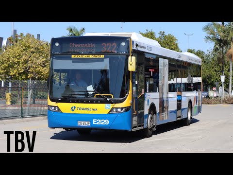 SEQ, AU: 322 OB: Cultural Centre Busway Platform 1 to Chermside Interchange via Toombul Stop D