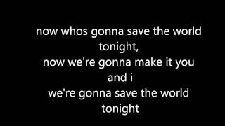 Kye Sones - Save The World Audition - Lyrics