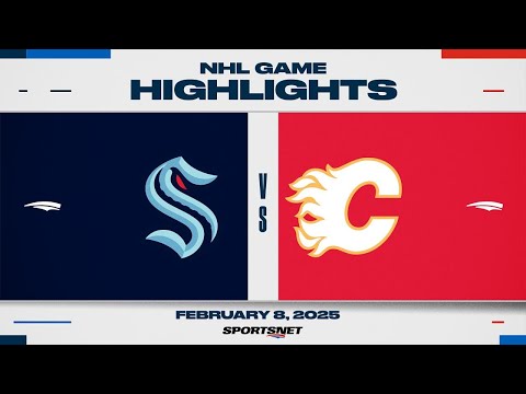 NHL Highlights | Kraken vs. Flames - February 8, 2025