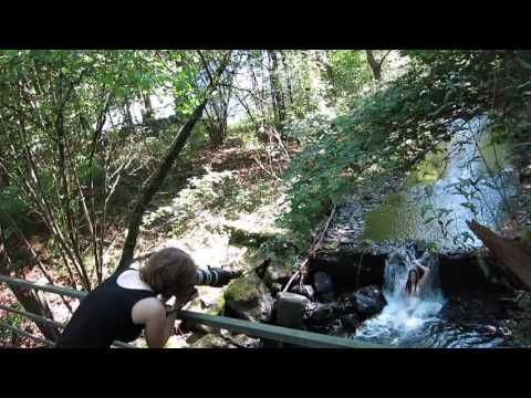 Making-of: Fotoshooting im Wasserfall