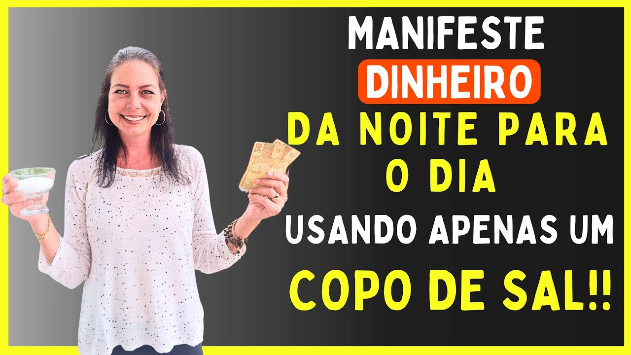 COMO USAR SAL PARA ATRAIR DINHEIRO E ABUNDÂNCIA IMEDIATA 💵