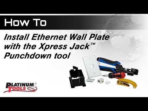 How to install Wall Plate with Xpress Jack Punchdown Tool