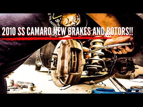 HOW TO CHANGE BRAKES AND ROTORS ON A 2010 CAMARO SS!!