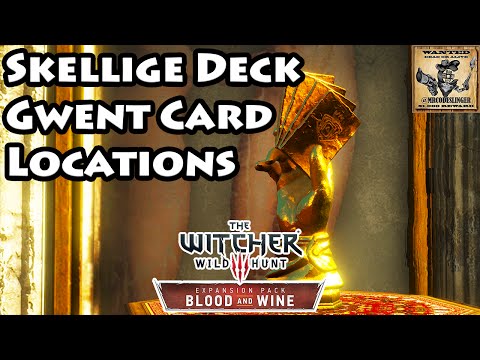 Witcher 3 Blood and Wine Gwent Card Locations - Skellige Deck - 4K Ultra HD