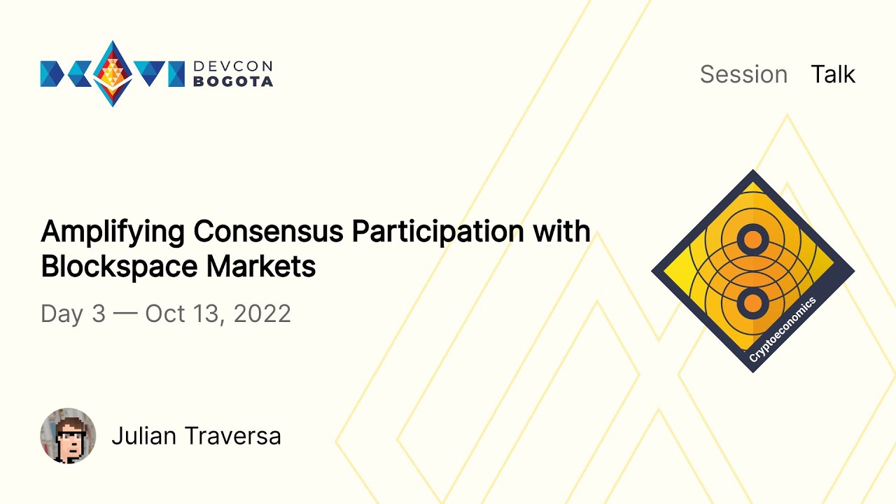 Amplifying Consensus Participation with Blockspace Markets preview