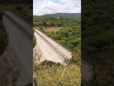 paredão da barragem de Várzea Grande em Picuí-PB