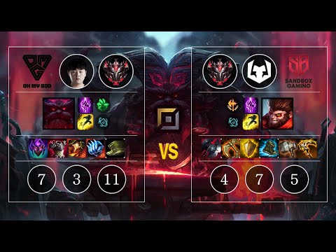 OMG Curse Ornn vs SB Howling Wukong Top - KR GrandMaster Patch 10.10